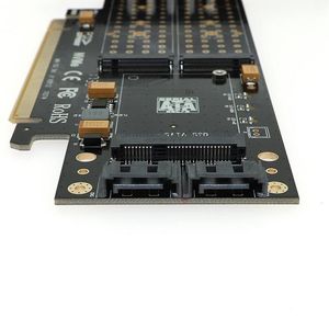 速发M Key B Key PCIE to M2 Adapter PCI-E 3.0 X16 to M.2 SSD