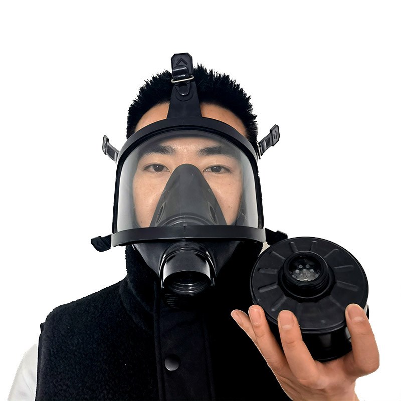 MF14防毒面罩大视野喷漆化工E装修消防防尘毒全脸面具现货