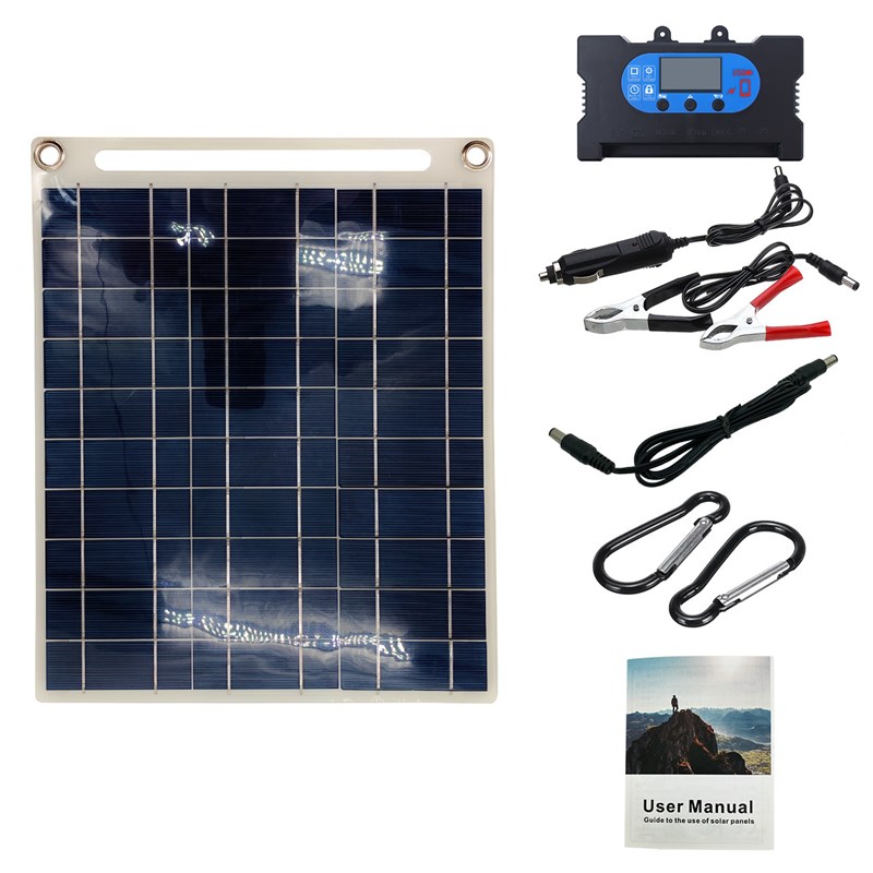 多晶11W 18V12V5V太阳能板 小型光伏I发电系统 跨境热销背包发电