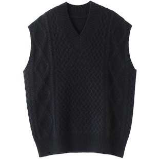 气质迷人 100%纯山羊绒背心女纯羊绒毛衣针织坎肩马甲 享受时髦