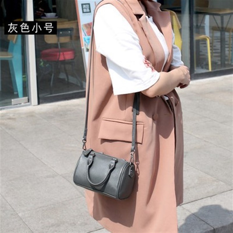 手提包女 新款韩版头层牛皮休闲百搭小号枕头包斜挎包真皮女包