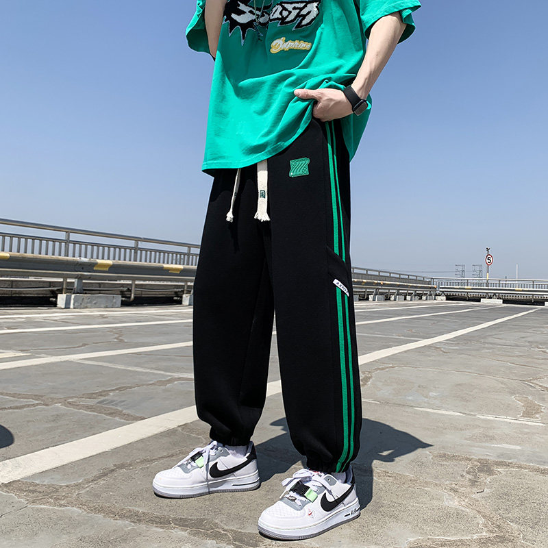 热销男童运动裤春秋款2023新款儿童秋装裤子洋派中大童男孩灰色卫