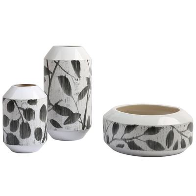 推荐Modern minimalist black and white ink vase ceramic livin