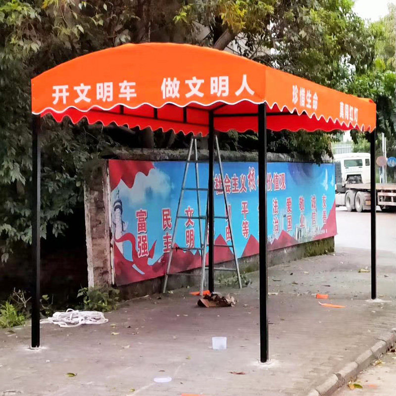 雨棚户外防雨遮棚推拉伸缩折w叠活动停车棚车库支架帐篷汽车雨蓬