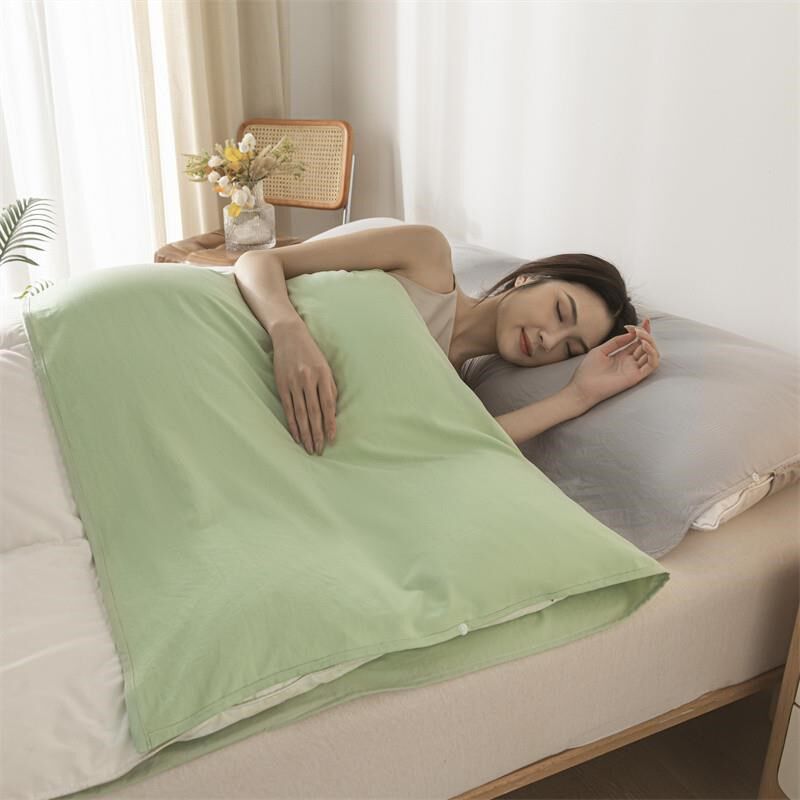 千功坊A类母婴级酒店隔脏睡袋单人旅行床单被套便携一体式旅睡宝