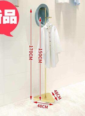 服装店展示架金ic色服装架女装店货架落地式上墙壁挂式简约衣服架