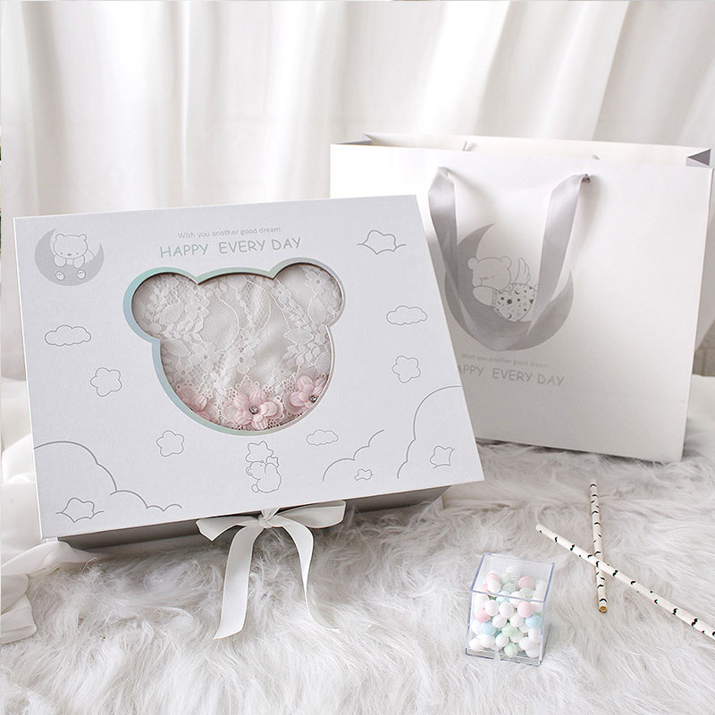 儿童大号礼品盒生日礼物盒子y宝宝周岁衣服包装盒婴儿满月礼盒空