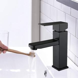 Bathroom Stainles Single Handle Black Sink 推荐 Faucet Matte
