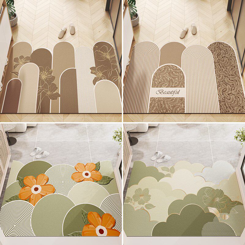 2024新款入户地垫皮革可擦免洗门垫进门口脚垫家用玄关可裁剪地毯,居家布艺,入户地垫,淘宝优惠券,粉丝福利购,淘宝优惠卷