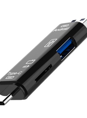 5 In 1 Multifunction Usb 2.0 Type C / Usb / Micro Usb / Tf M