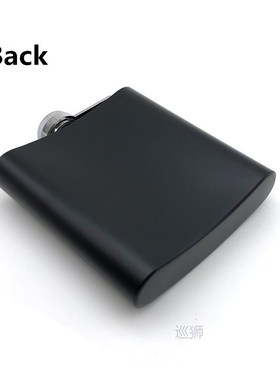 Alalinong B110 Black Hip Flask 6 Oz Stainless Steel Personal