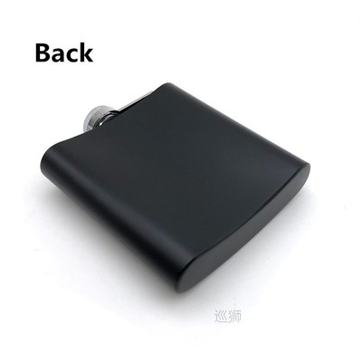 Alalinong B110 Black Hip Flask 6 Oz Stainless Steel Personal