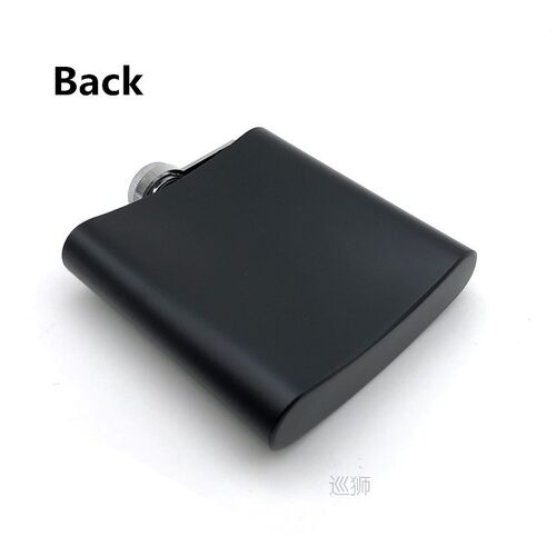 Alalinong B110 Black Hip Flask 6 Oz Stainless Steel Personal