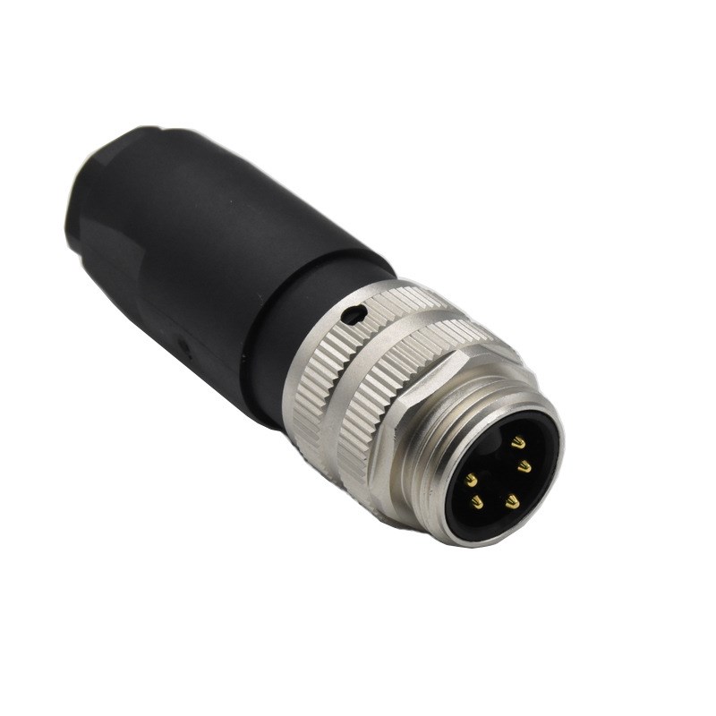 组装式螺钉压线7/8连接器3/4/5/6芯电源以太网航空插头NMEA2000
