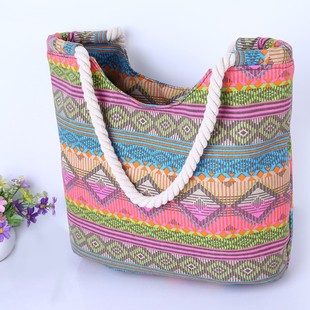 Handbag Large Capacity 推荐 Hit Women Canvas Color Shoulder