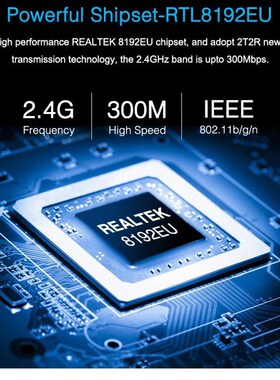 300Mbps Wi-Fi Network Adapter for PC/Desktop/Laptop RL8192