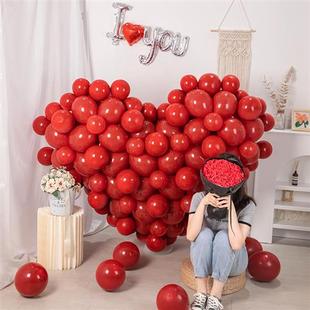 结婚立体红色爱心气球婚房装饰心形造型浪漫求婚室内户外场景布置