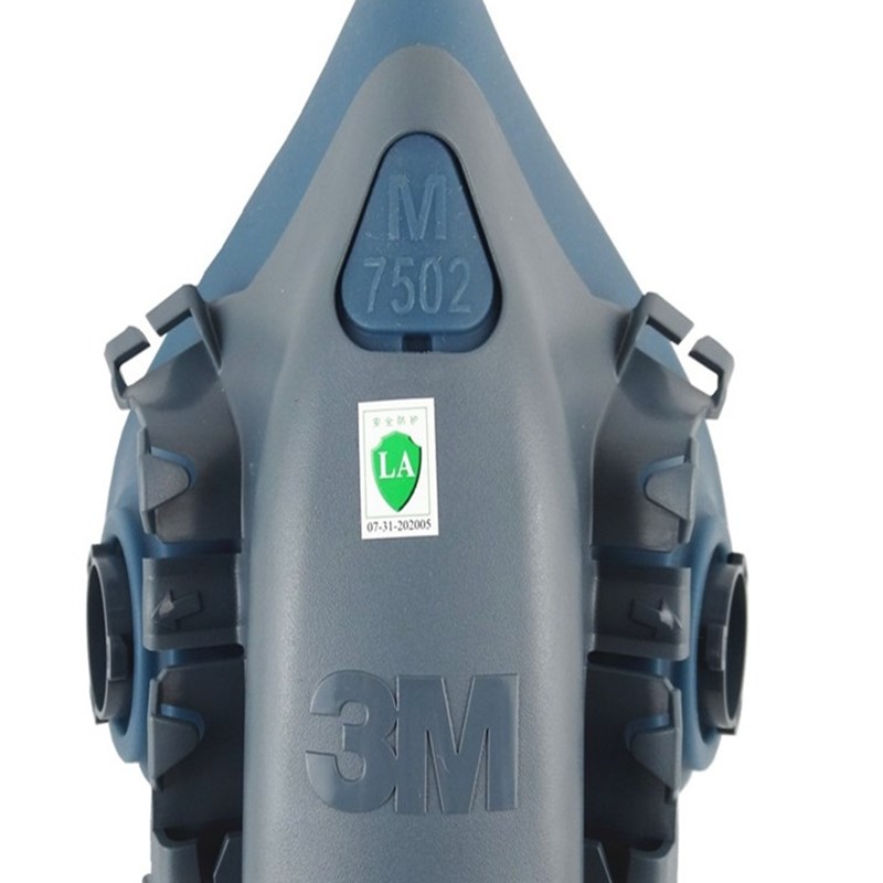 3M7502硅胶面罩防工业粉尘面具配2091滤棉防粉尘2097电焊烟尘套装