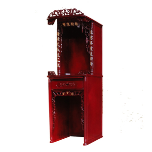 佛龛两层神台供奉台佛柜财神关公家用拜神祖先供桌中式立柜地主柜