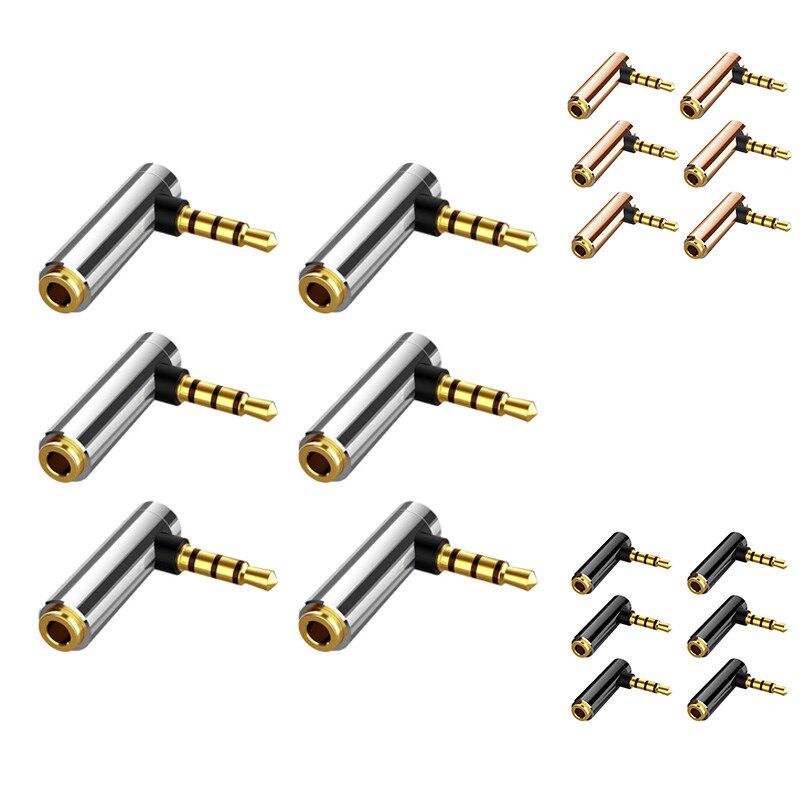 3.5mm o Adapter 90 Degree Right Angle Four Section Male to