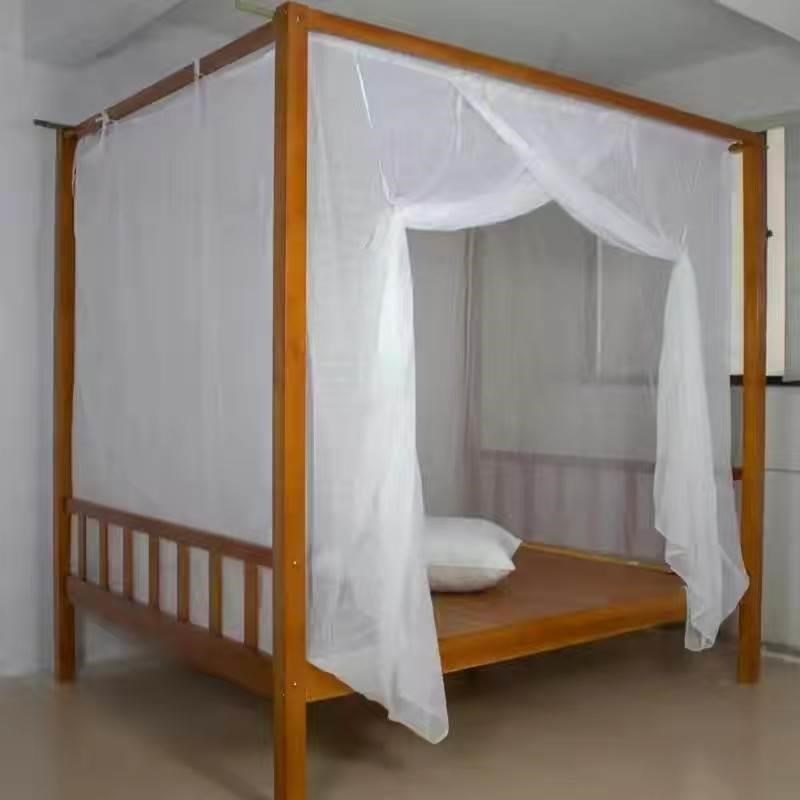 1200支特密双线纱蚊帐 加厚老式穿杆传统学生宿舍高低床绑绳蚊帐