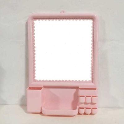 镜子洗手间梳妆镜壁挂镜子塑料z化妆镜浴室挂镜小号梳妆台镜子学