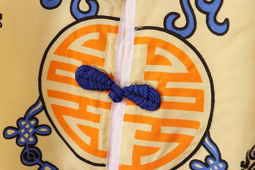 儿童汉服男童棉绸套装宝宝r唐装中国风童装棉短袖夏季;.&&r;.&;