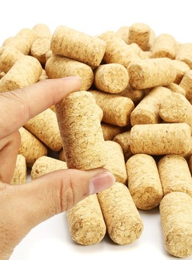 Hot-100Pcs Straight Wood Corks Wine Stopper Wood Bottle Stop