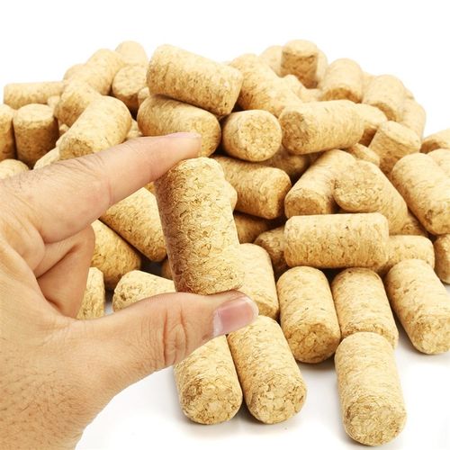 Hot-100Pcs Straight Wood Corks Wine Stopper Wood Bottle Stop