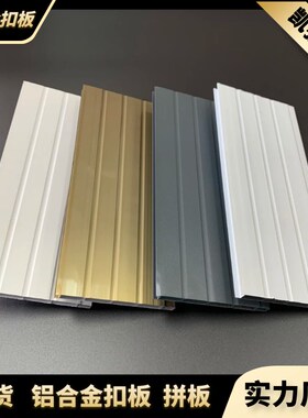 香槟深灰白色铝合金扣板隔断拼板板型材扣吊顶墙铝门91门窗挡板芯