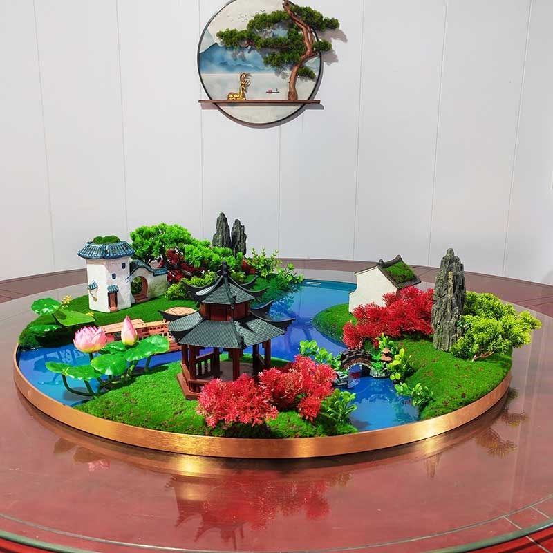 酒店大圆桌装饰花餐厅餐桌转盘中间摆花饭店饭桌摆台花艺定制桌芯,家居饰品,餐桌花艺,淘宝优惠券,粉丝福利购,淘宝优惠卷