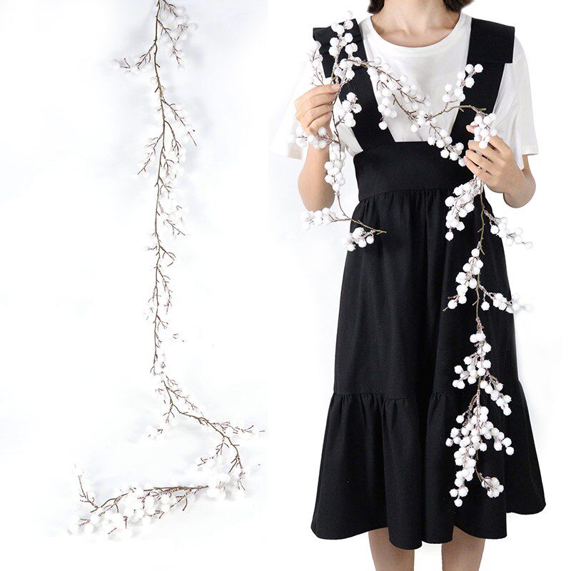 1.5M Christmas Garland Artificial Pine Needle Berry Garland
