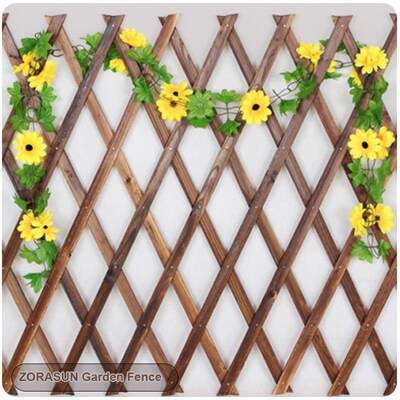 5Ft Expanding Wooden Garden Wall Fence Panel Plant Climb Tre