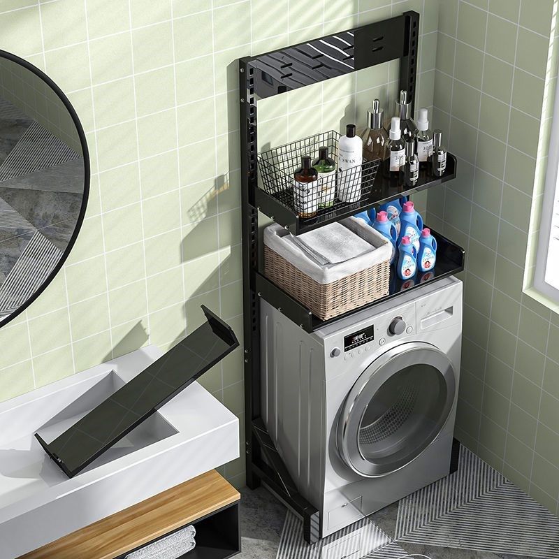 新疆可调节阳台滚筒洗衣机置物架上方架子落地卫生间多功能翻