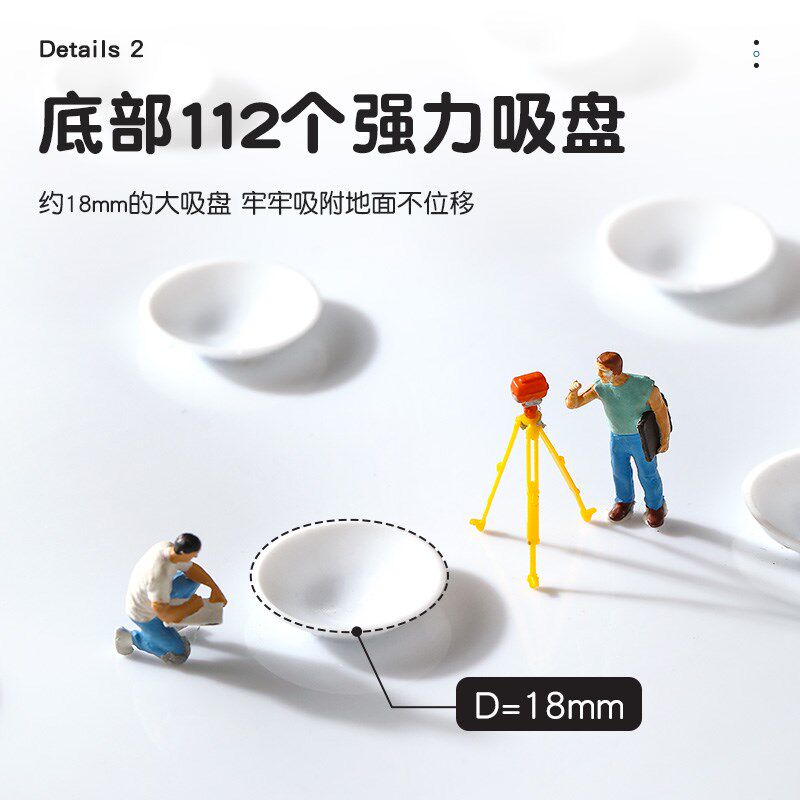 圆形浴室防滑垫家用淋浴间脚垫厕所儿童洗澡防摔垫子吸盘卡通地垫