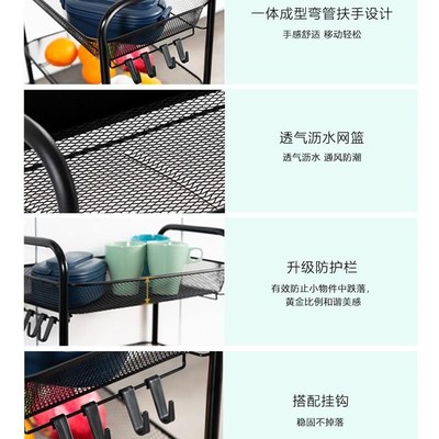 小书架可移动小推车物品架置物架书柜分层架带轮宿舍书架子落地