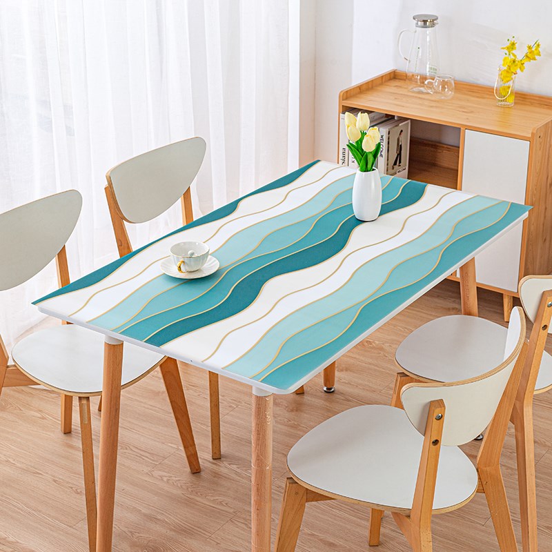 无味餐桌垫软玻璃塑料PVCv桌布防水防烫防油免洗水晶板彩色茶几垫