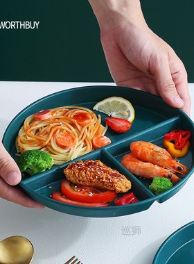 Compartment Plate For Food Round Plastic Dinner Plates Dinne