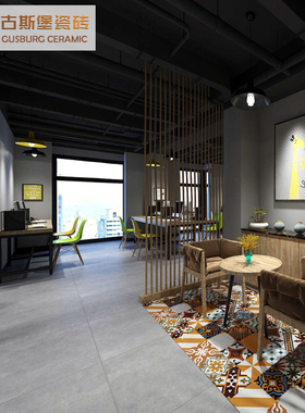 素色微水泥瓷砖600xo1200水泥灰色地板砖侘寂风肌肤釉奶白色柔光