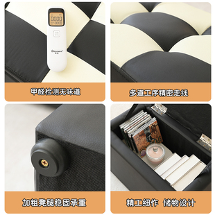 店沙发凳储物凳长o条凳试衣间休息凳换鞋 服装 凳家用门口小凳子皮