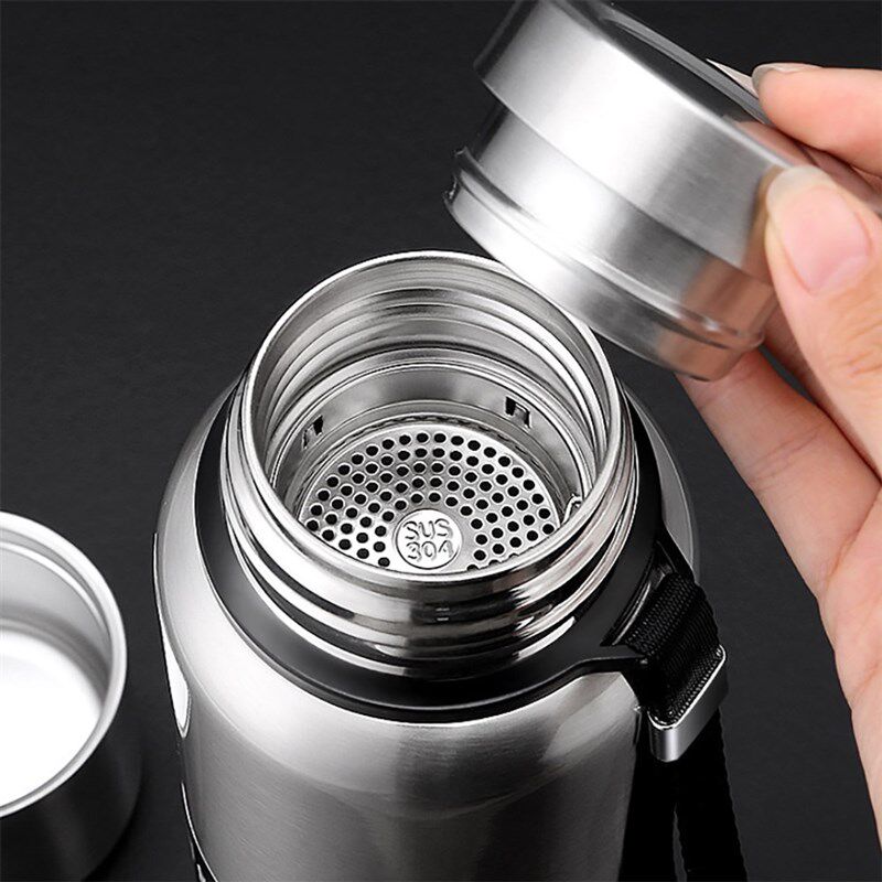 500-1500ml double stainless steel vacuum flask thermos mug o