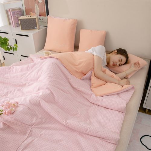 母婴级A类全棉抱枕被子两用纯棉 车用办公室午睡多功能抱枕被子