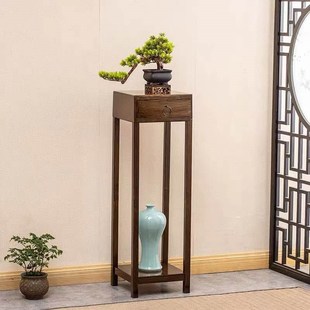 摆件展示架鸡翅色博古架实木中式 小多宝阁紫砂茶壶茶具架子置物架