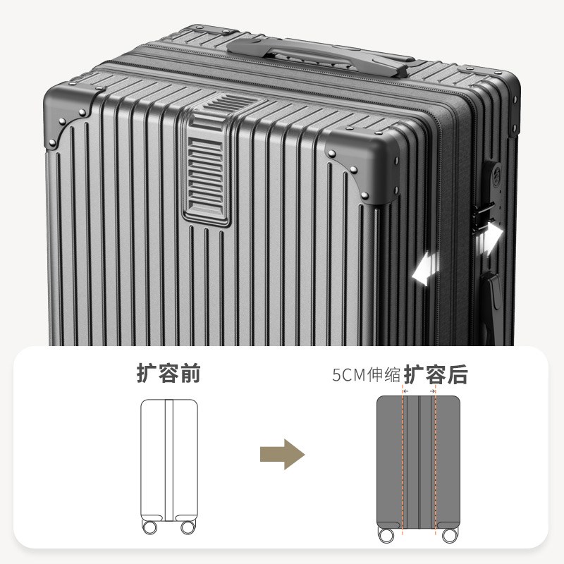 超大容量行李箱28寸静音旅行箱子密码皮G箱拉杆箱男pc耐磨34寸新