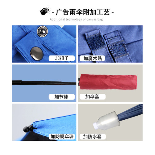 可定制折叠雨伞定做可印logo图案广告伞直柄黑色长柄酒店印字订做