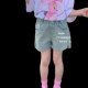 女童短裤 小童夏天小女孩儿童牛仔五分 透气热裤 夏装 外穿2024t薄款