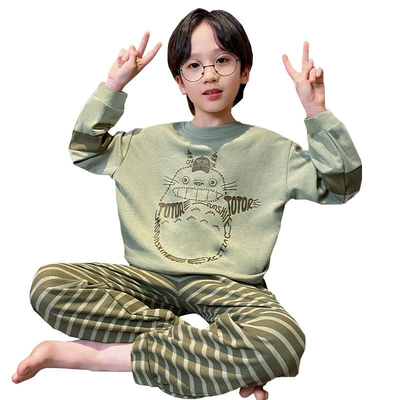 儿童睡衣秋季款2024新款男孩长袖薄款春秋男童大童家居服套装,童装/婴儿装/亲子装,家居服套装,淘宝优惠券,粉丝福利购,淘宝优惠卷