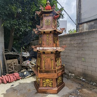 祠堂烧纸炉铸铁化钱炉寺庙烧金炉宗祠烧元宝炉六角塔炉银炉纸库