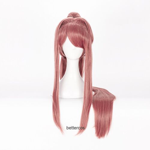 心跳文学部 莫妮卡Monika 赤陶色鬓角加长短发+虎卡 cos假发B235