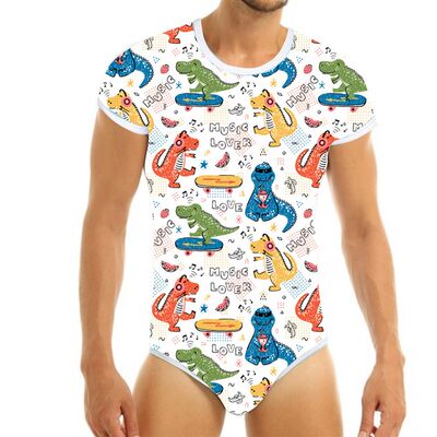 ABDL Onesie Adult Baby Snap Crotch Romper Littlespace Bodysu